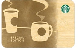 Wood Starbucks Card