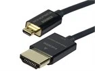 Ultra Slim 6ft 36AWG Standard Speed w/ Ethernet Micro-HDMI (Type D) to HDMI (Type A) w/Redmere Cable - Black