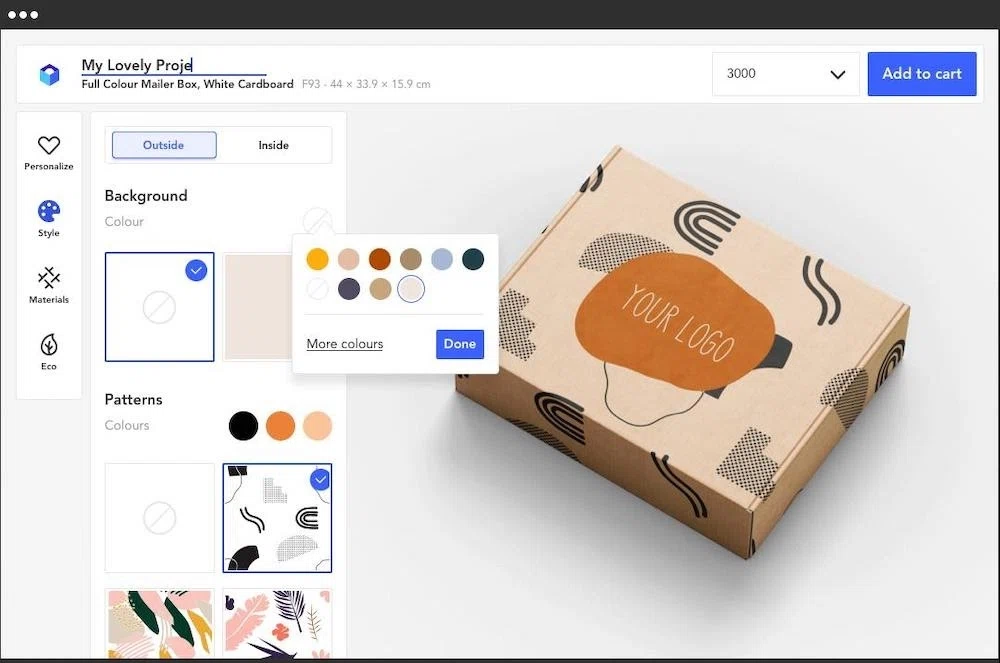 custom sustainable packaging