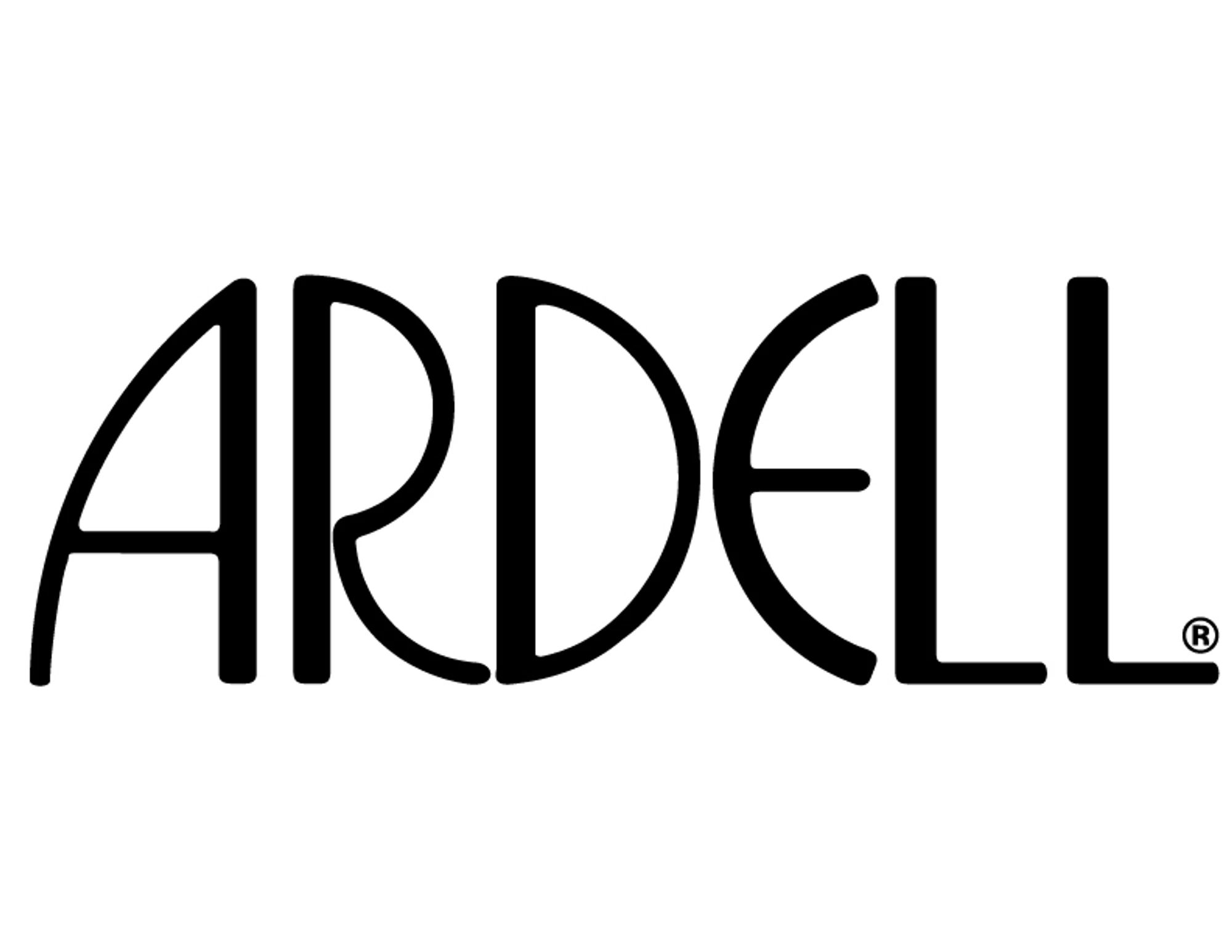 Ardell logo, a beauty brand known for false lashes and eye makeup, available at drugstores.