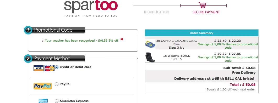 Coupons promo spartoo