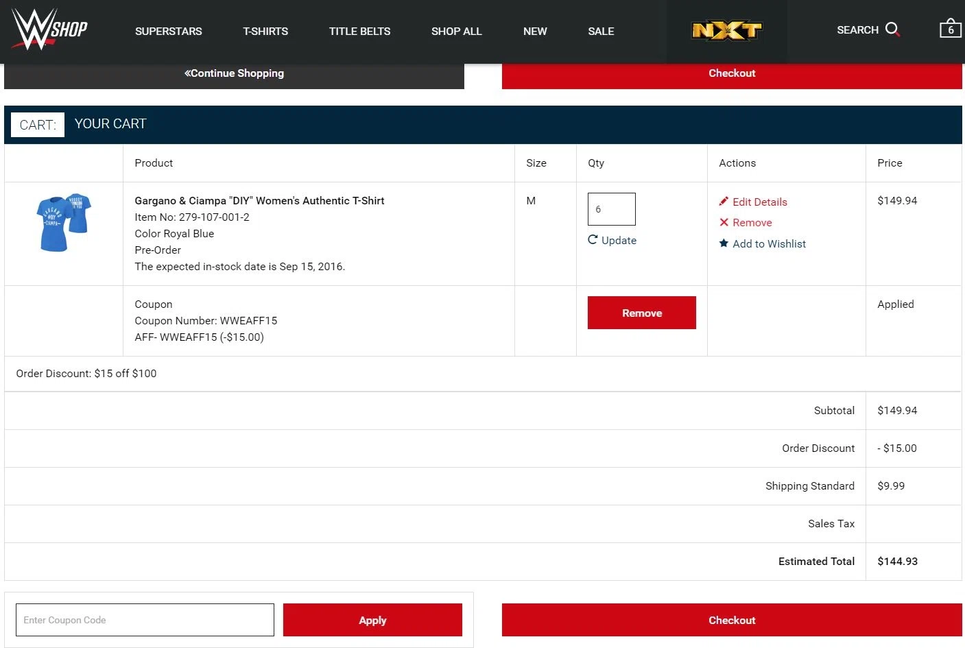 Wrestling coupon code