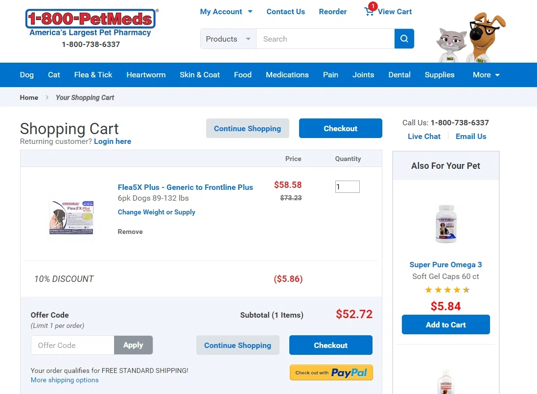 1 800 pet meds coupon code
