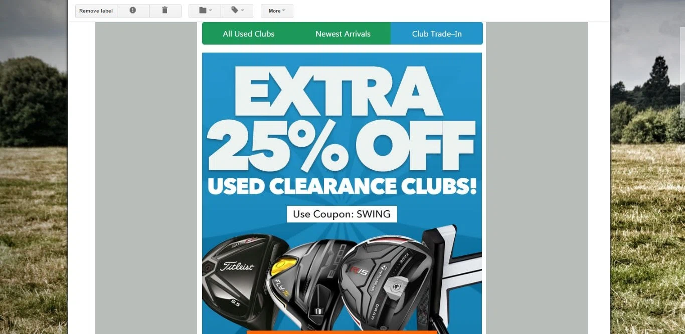 Golf ball deals coupon