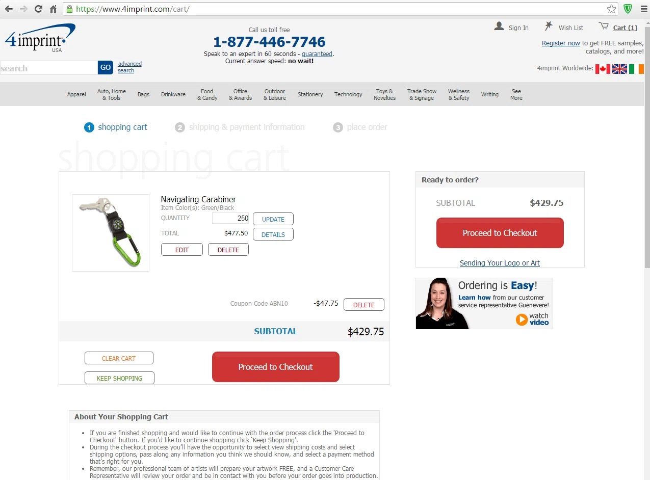 Coupon code for 4imprint
