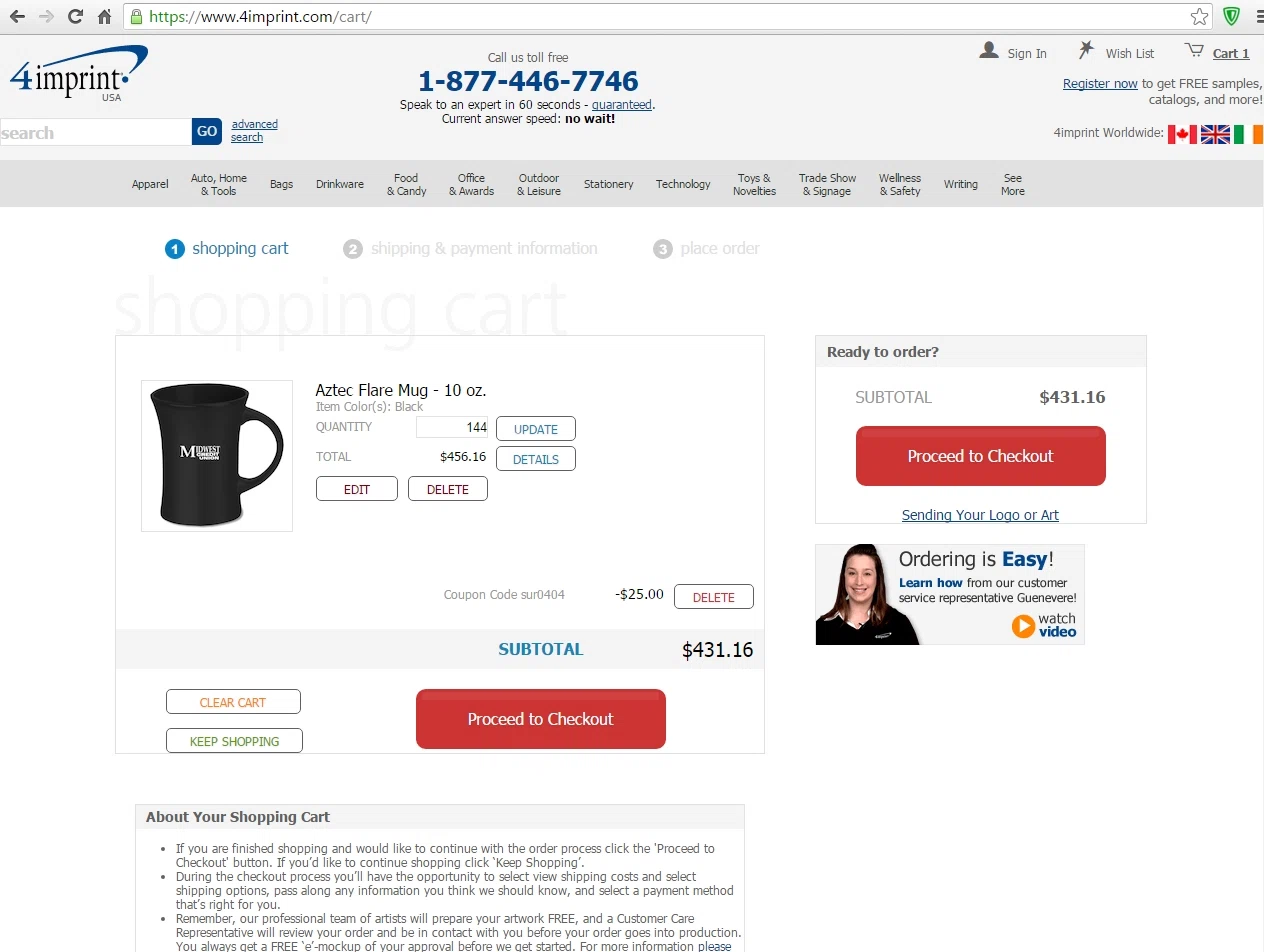 Imprint coupon code