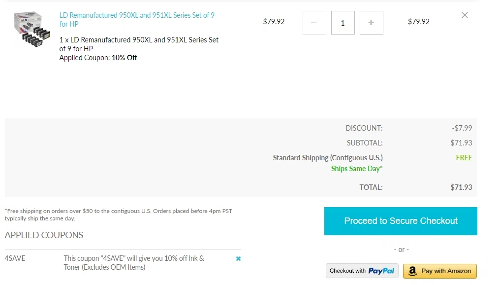 4inkjets coupon code