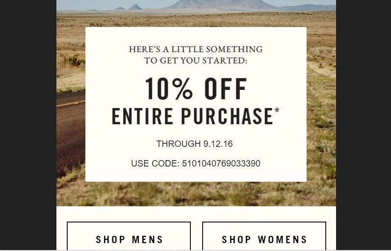 Abercrombie and fitch coupons september 2019
