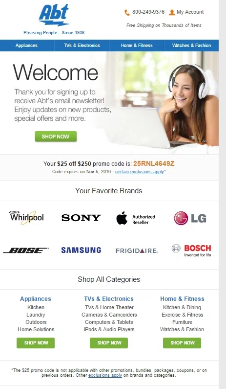 Abt shopping coupons