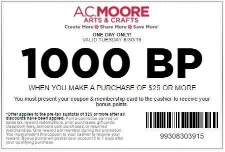 Ac moore coupon 2018 july