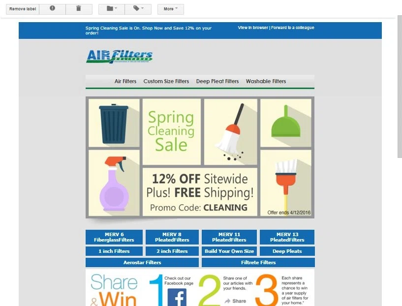 Air filters delivered coupon code