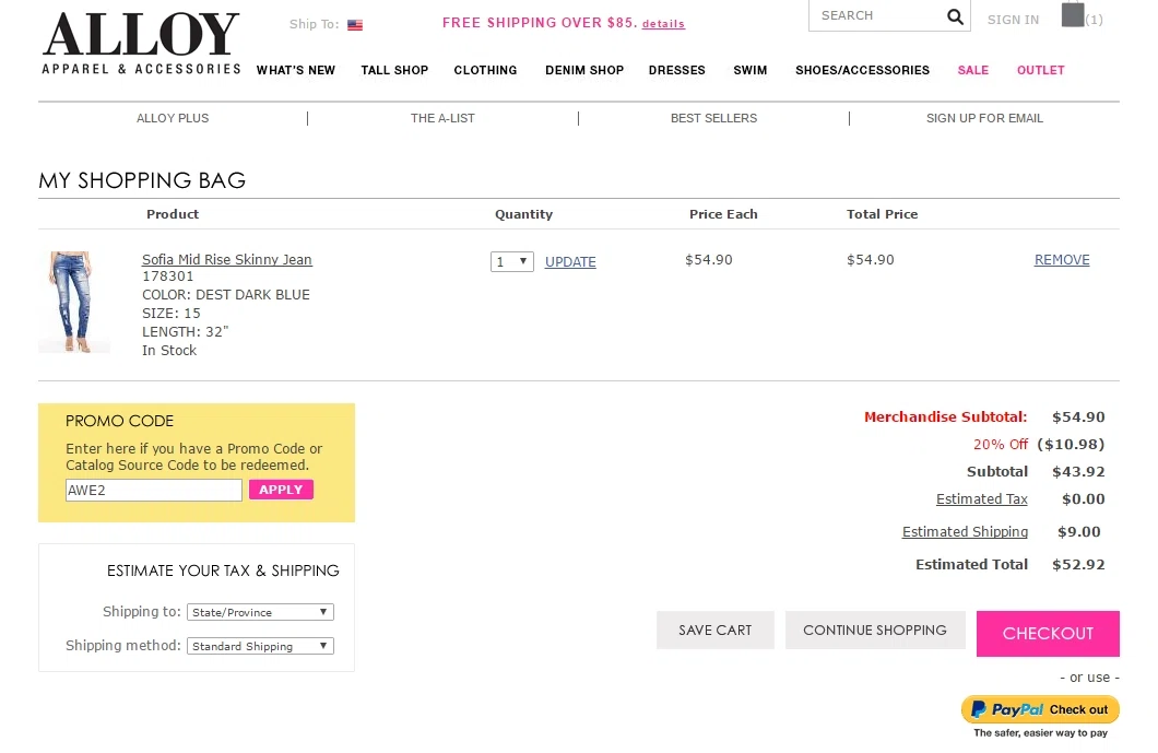 Alloy coupon code