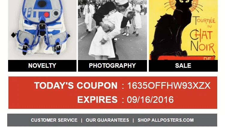 All posters coupon code