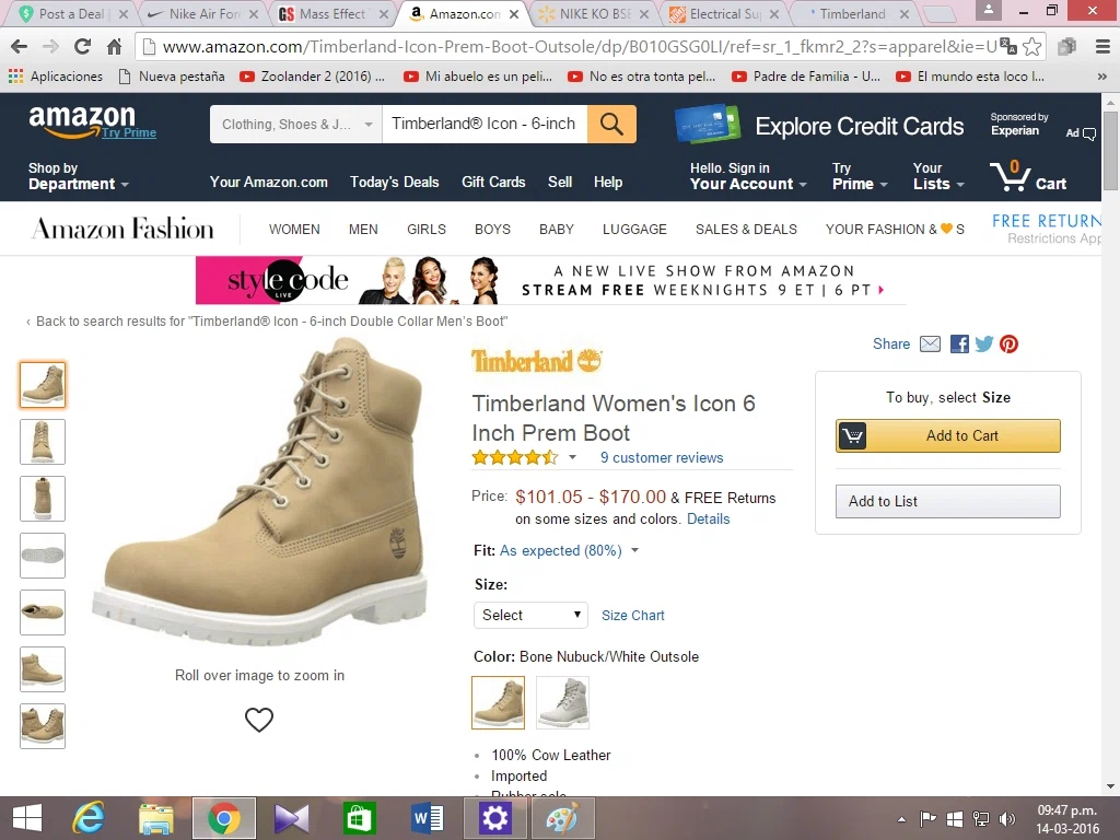101.05 Amazon Timberland Women's Icon 6 Inch Prem Boot (vs. $209.90 ...