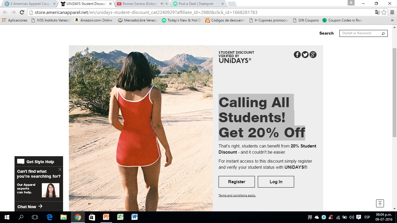 American apparel coupon code 20 off