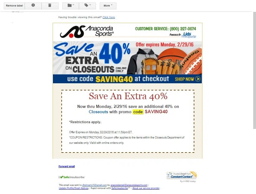 Anaconda sports coupon codes