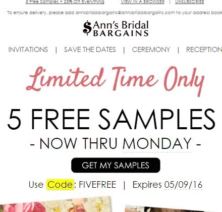 Ann's bridal bargains coupon discount codes