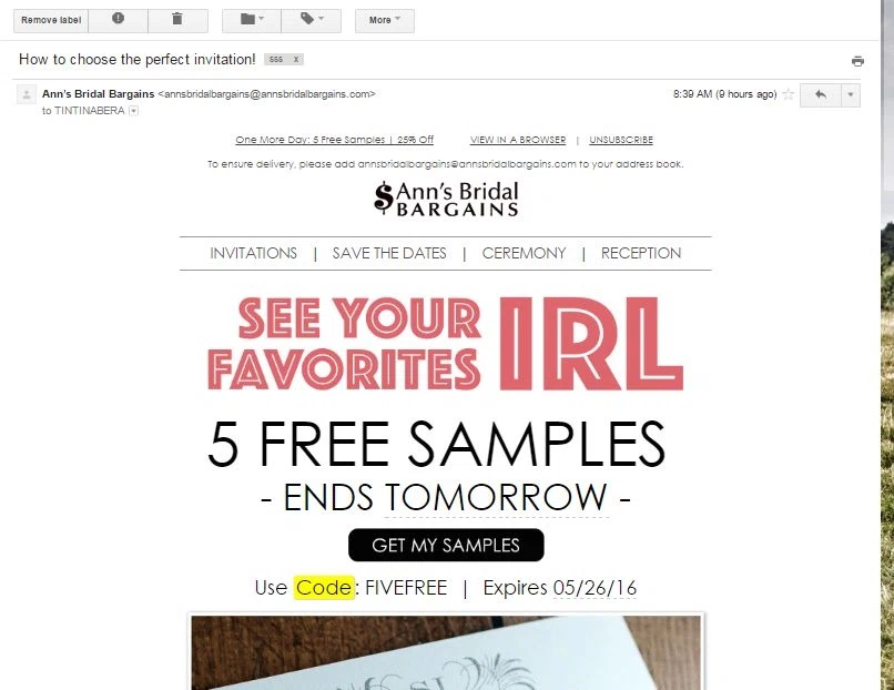 Ann's bridal bargains coupon discount codes