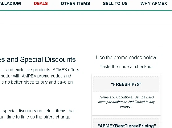 Apmex coupon code