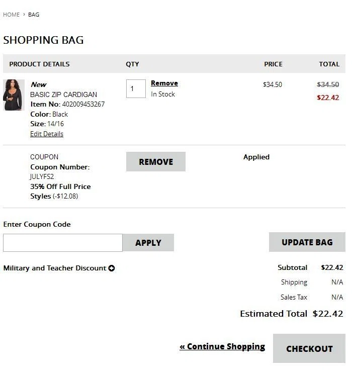 Ashley stewart coupons 2019
