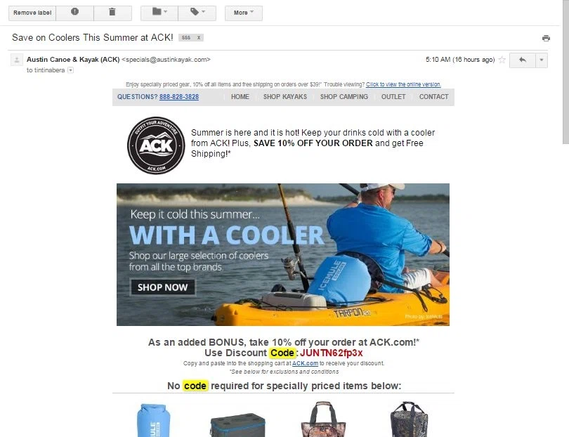 Kayak coupon code