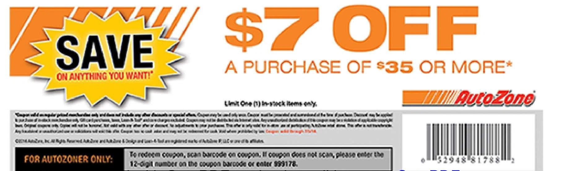 Coupon codes for autozone