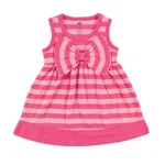 Hudson Baby Dress With Waist Bow, Pink