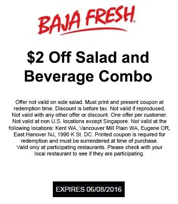 Baja coupons