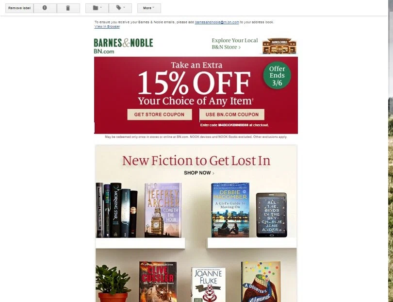Barnes and noble online coupon 20 off