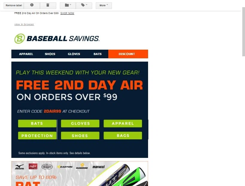 Baseballsavings.com coupon code