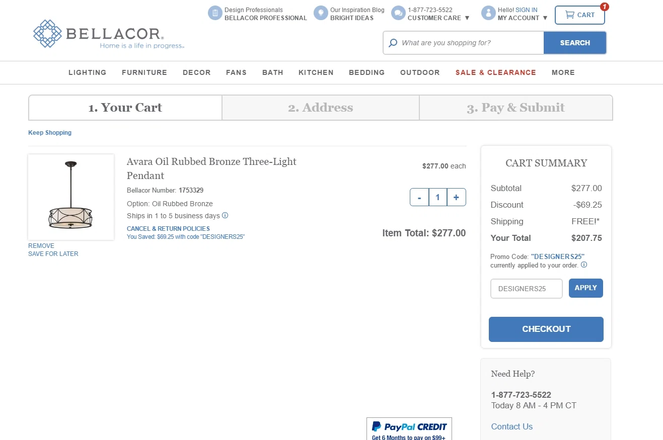Bellacor coupon code