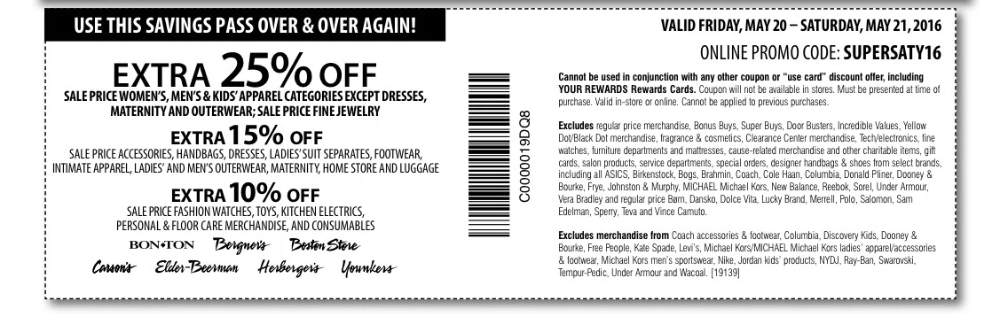 Bergners coupon code