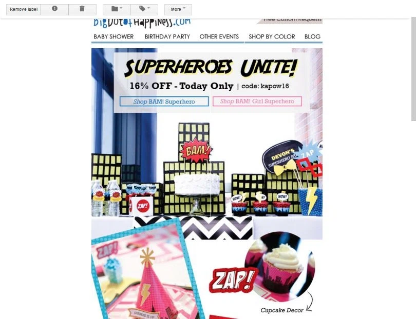 Big dot of happiness coupon code