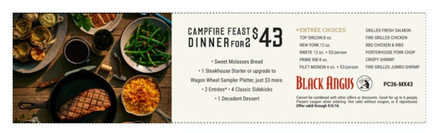 Black angus coupons 2019