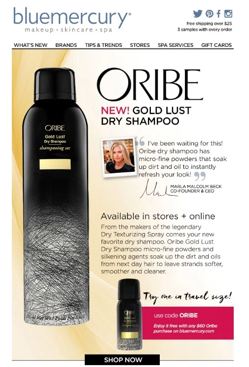 Oribe coupon code