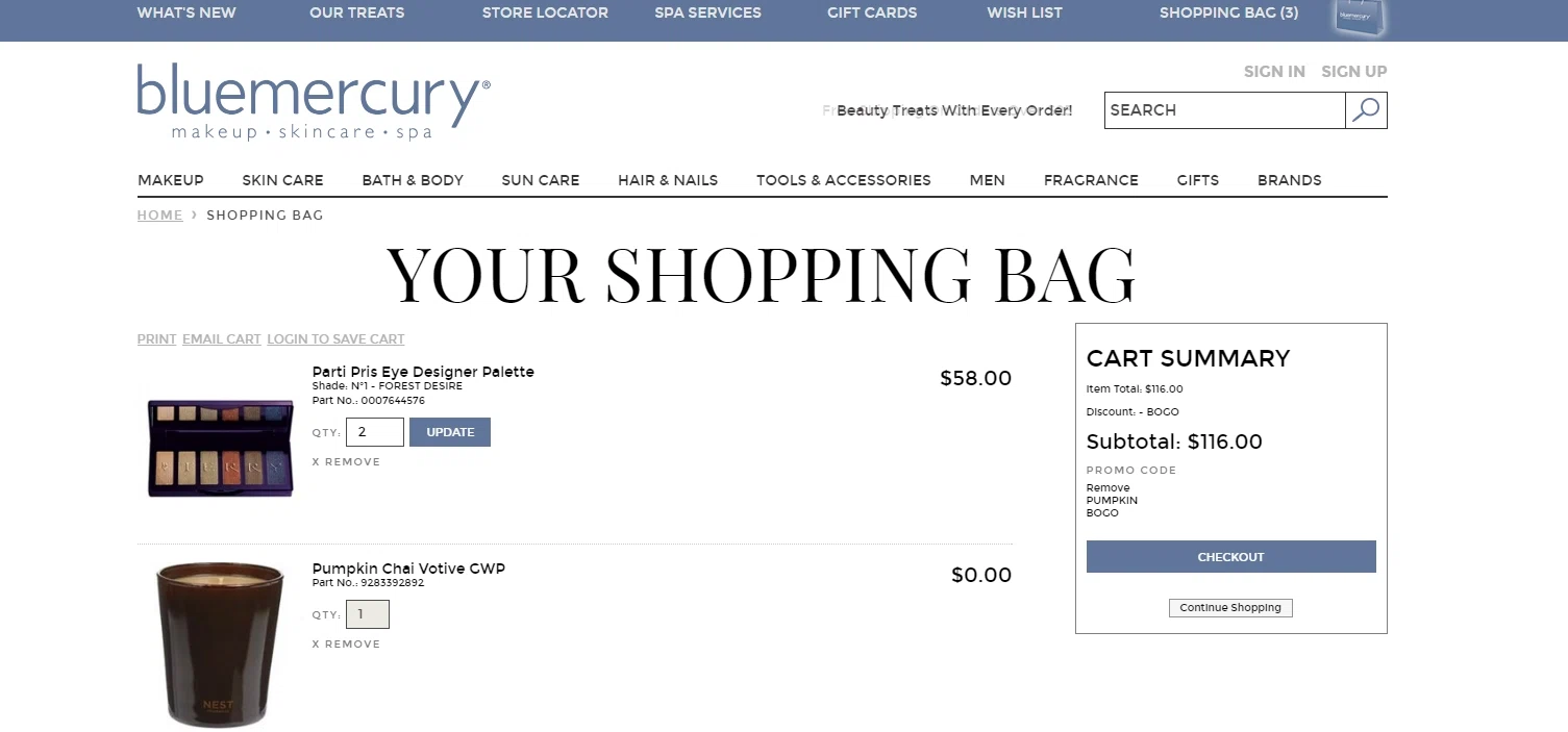Blue mercury coupon code