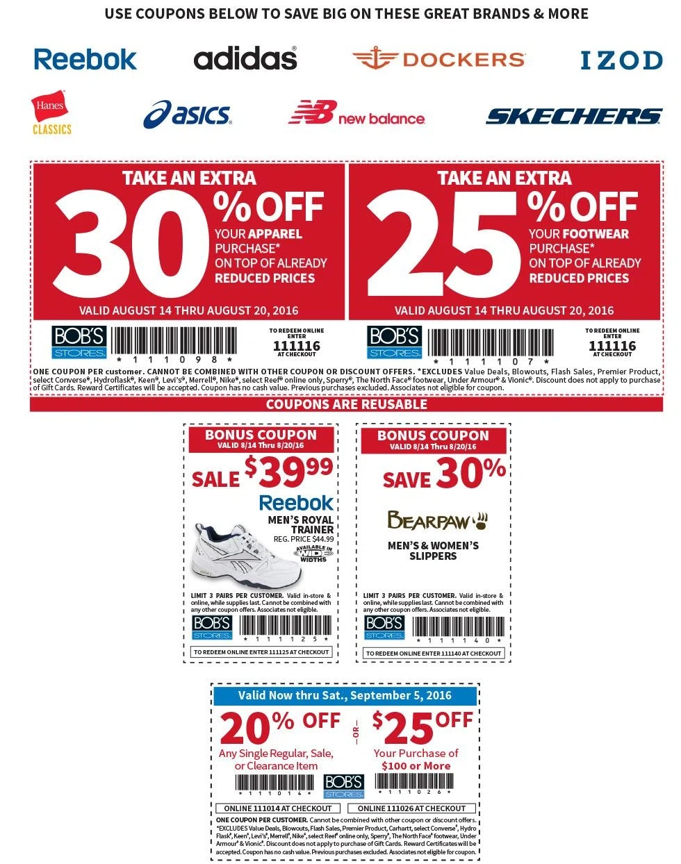 Bookstore discount coupons
