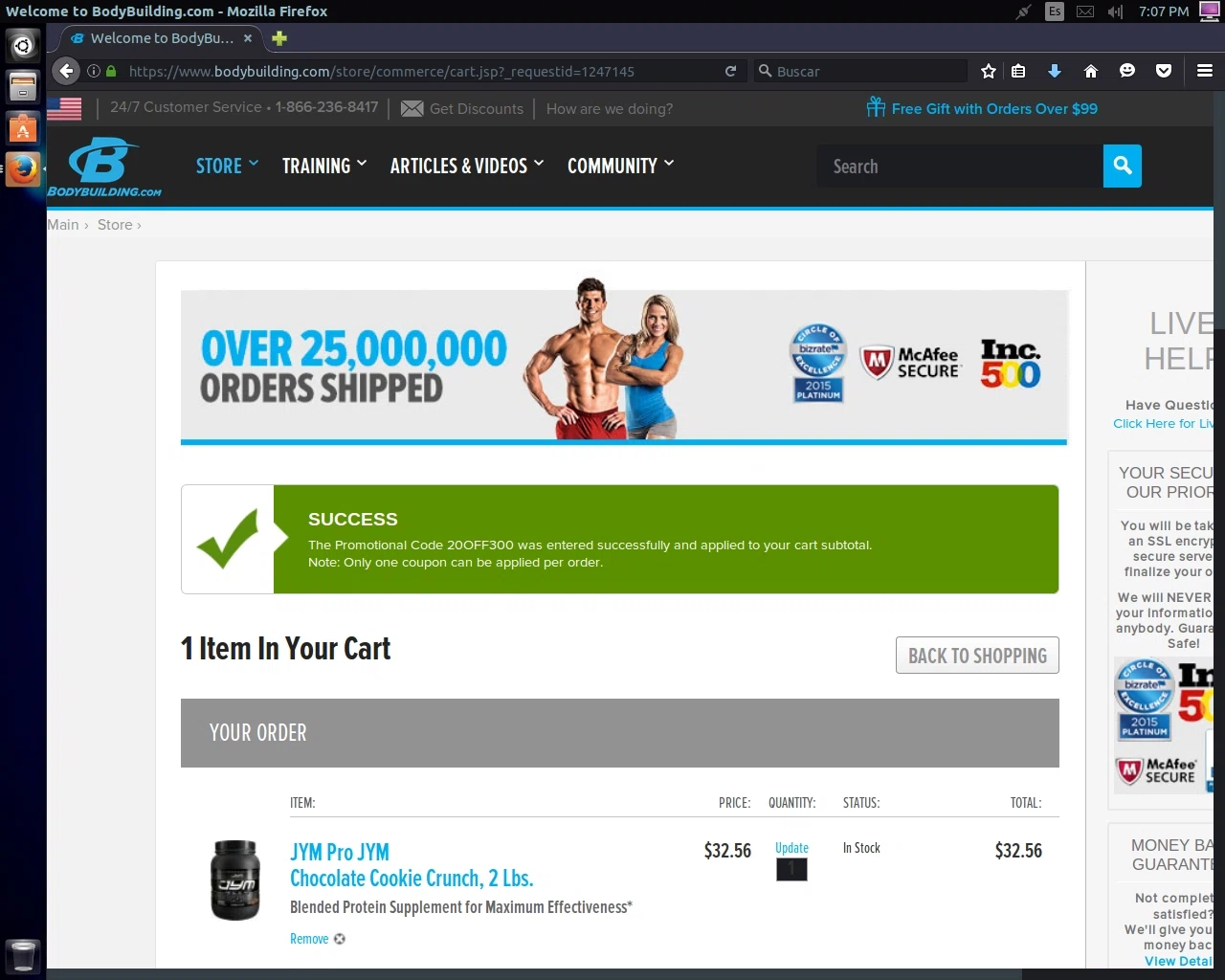 Bodybuilding 20 percent off coupon