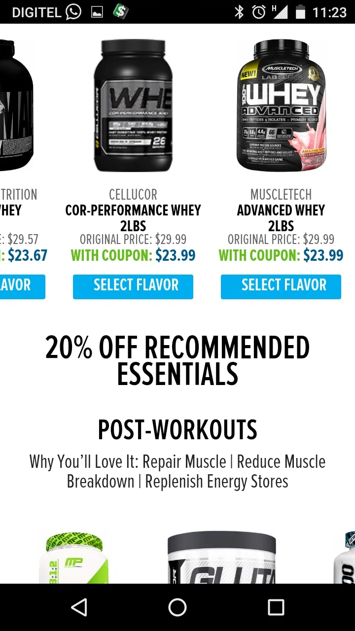 Bodybuilding 20 percent off coupon