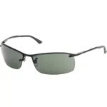 Ray-Ban Active Lifestyle Top Bar Black Frame/Green 63mm