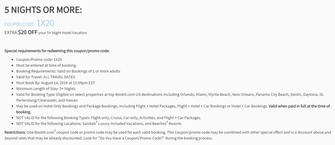 Bookit coupon code 2019