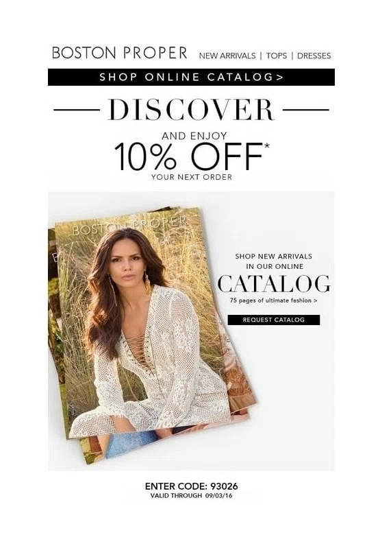 Boston proper coupon code