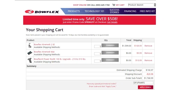 Deals bowflex