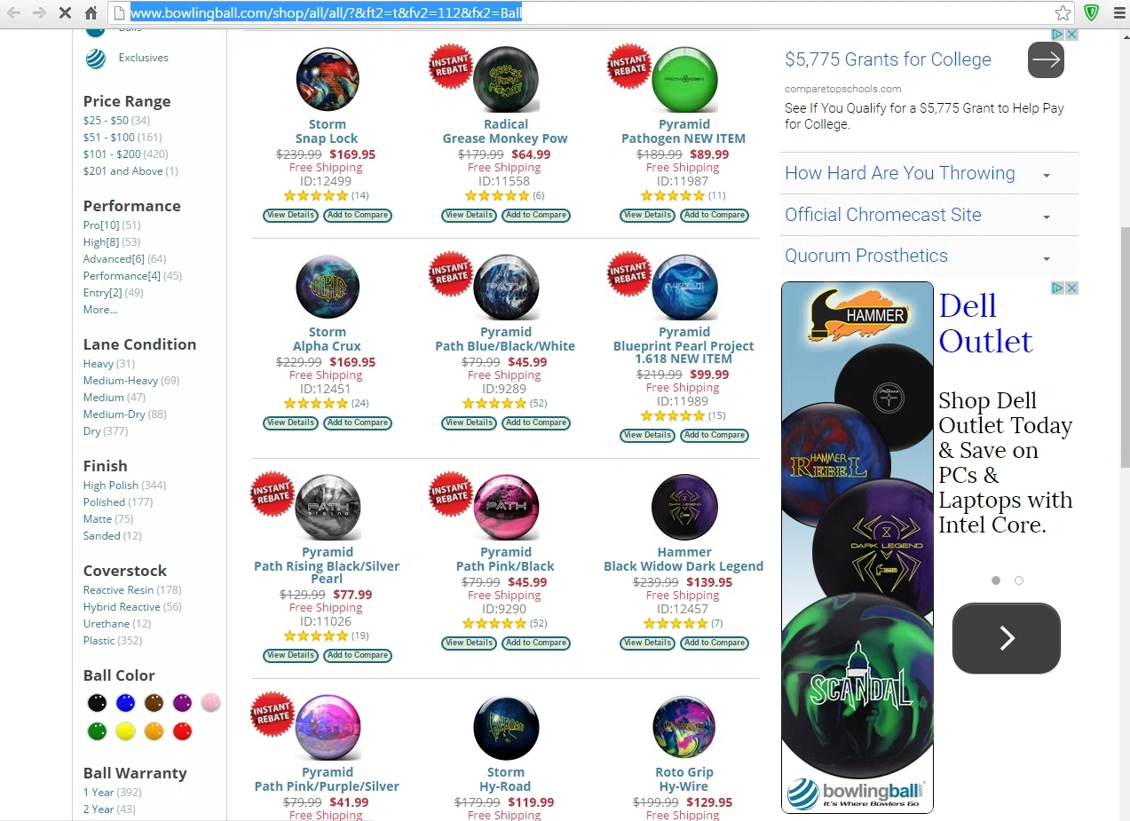 Bowlingball com coupon code