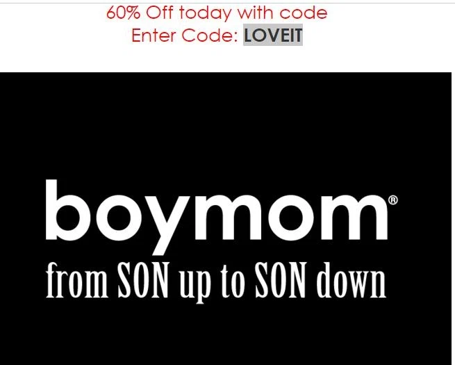 Boymom coupon code