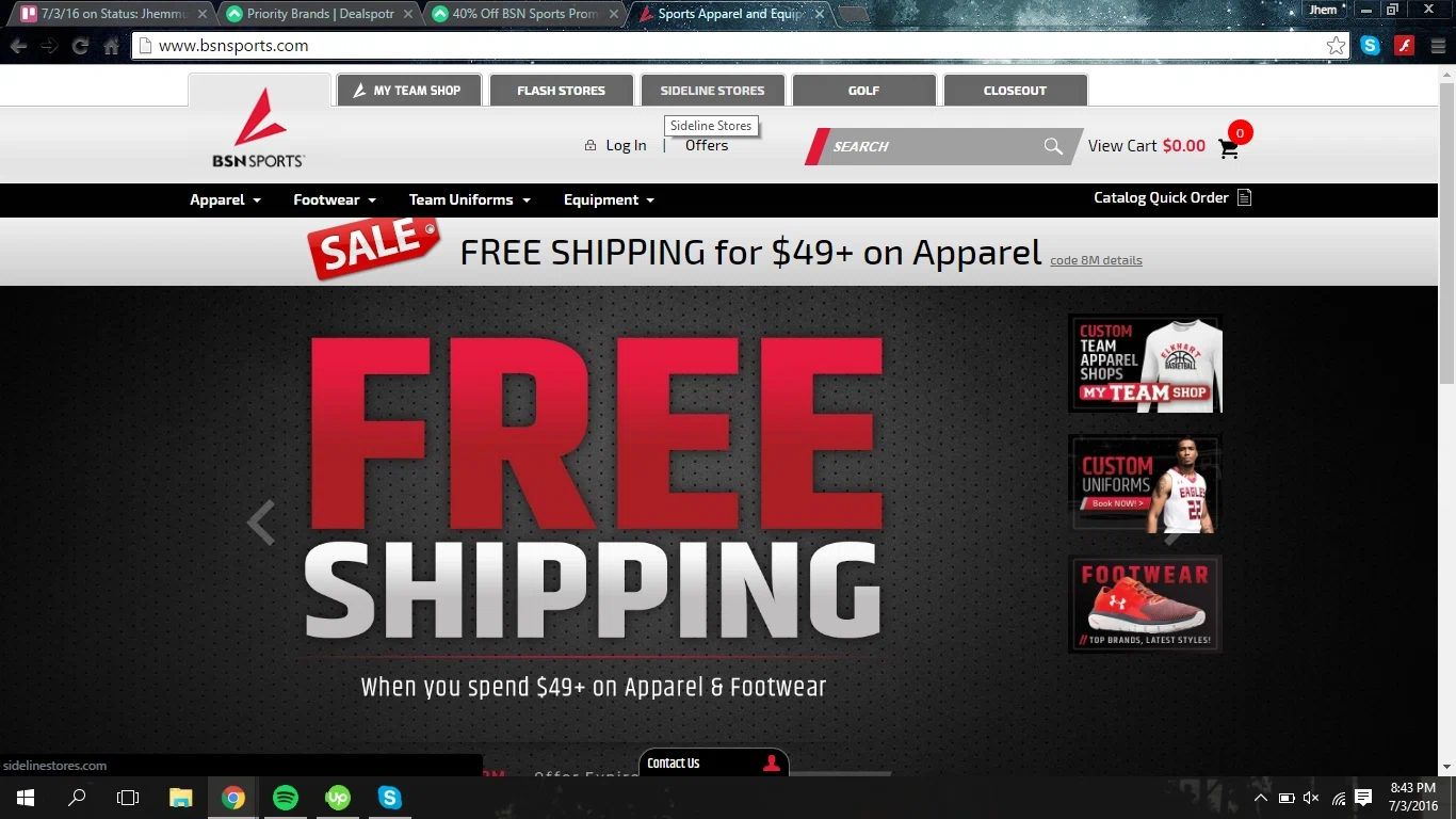Bsnsports.com Coupon Codes