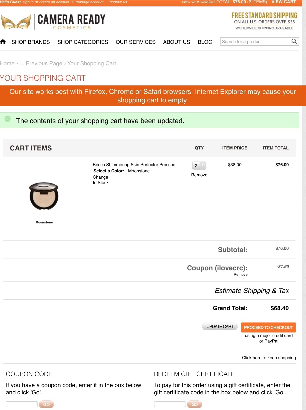 Camera ready cosmetics coupon code october 2018