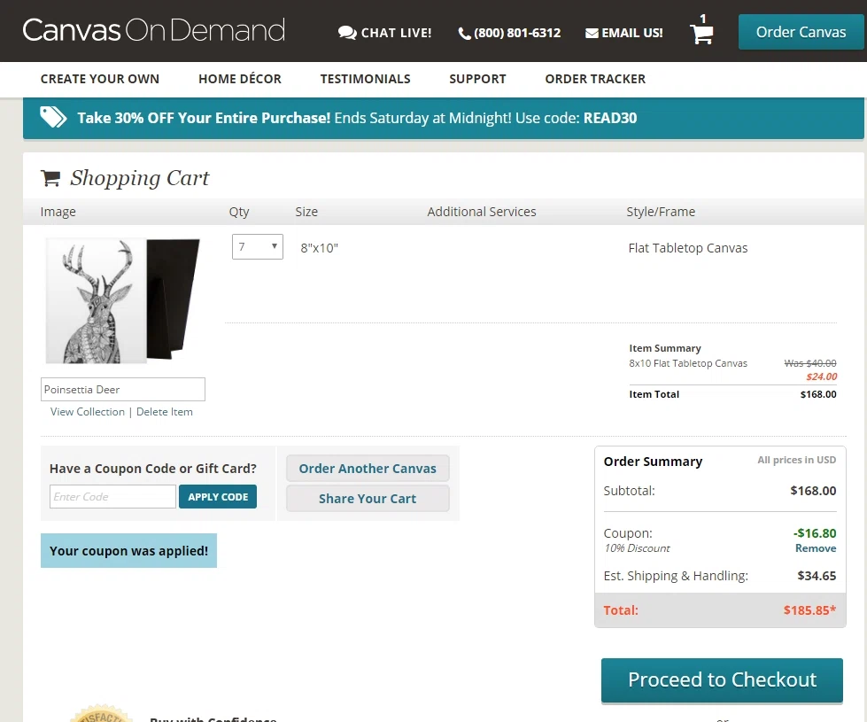 Canvas on demand coupon code