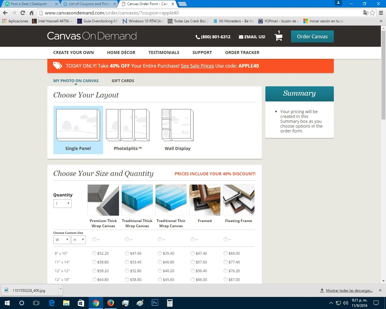 Canvas on demand coupon code