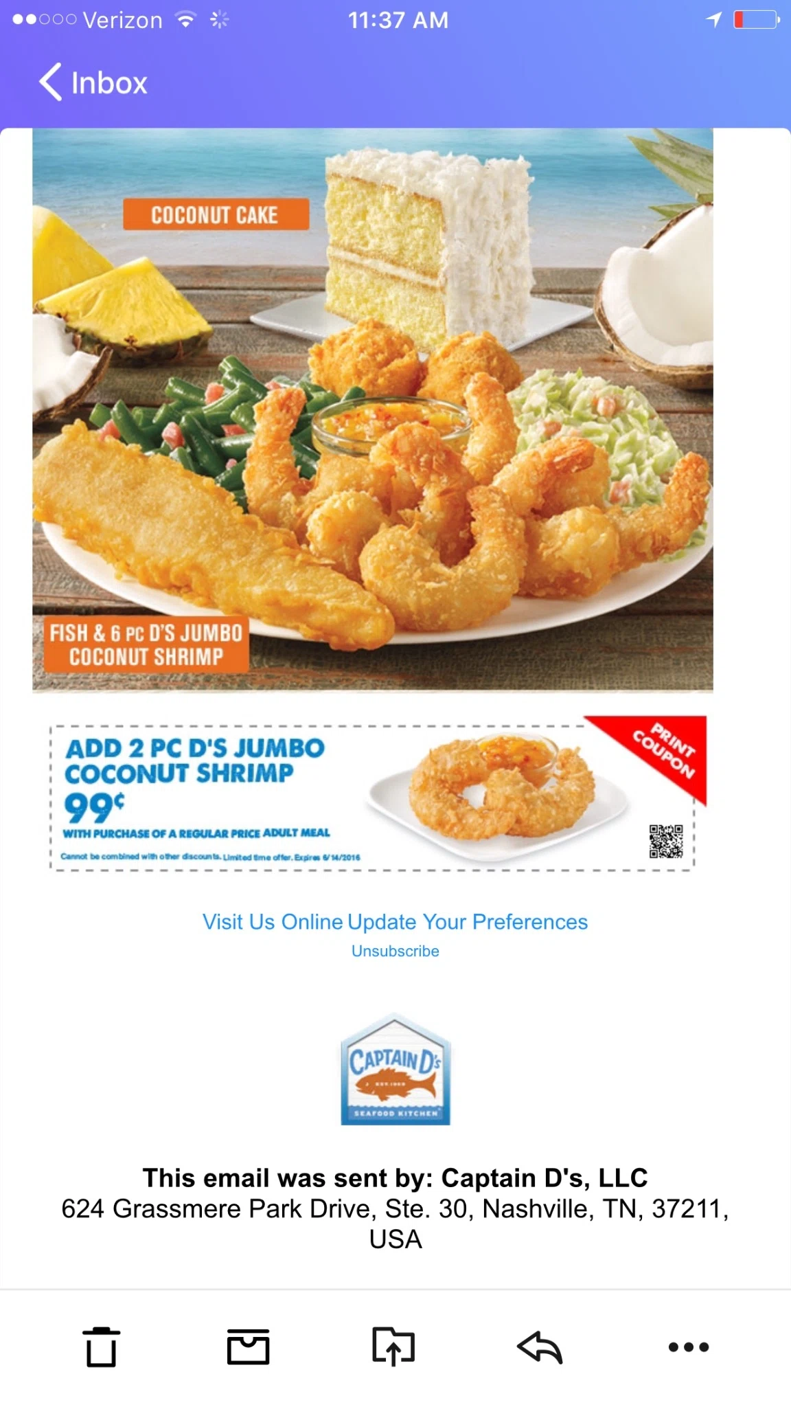 Coupons captain d's printable